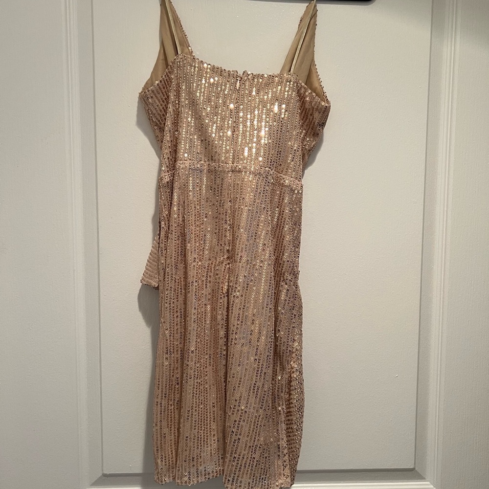 Gold glittery dress